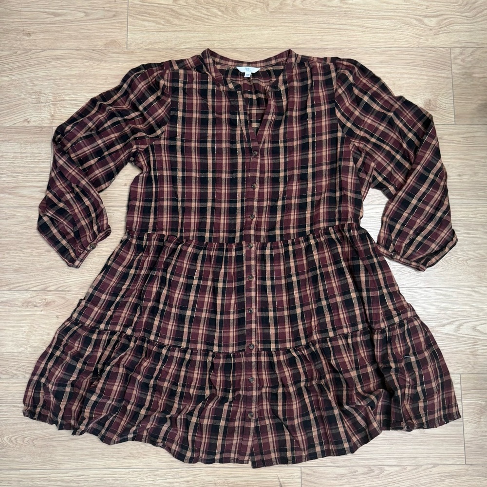Time and Tru Plaid Dress